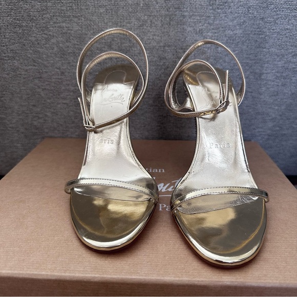 Christian Louboutin Arch Queen Crystal Embellished Sandal Metallic rhinestone - Picture 6 of 9